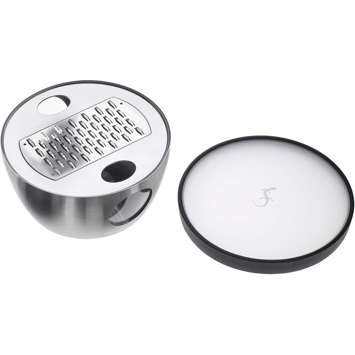 Терка для пармезану з кришкою та піддоном з нержавіючої сталі, 13 х 6 см, срібляста Lurch