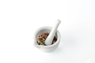 Ступка з товкачем, 7,7 см біла Macino Gefu