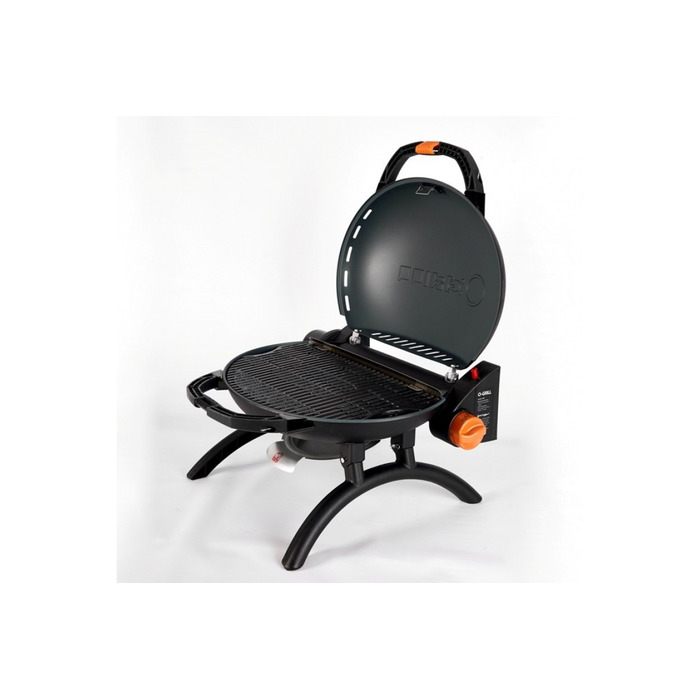 КОМПЛЕКТ Портативний переносний газовий гриль O-GRILL 500, чорний + шланг в подарунок! Код: 011672