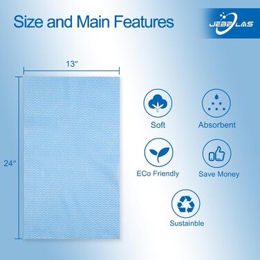 Серветки для прибирання кухні 60 шт 33 х 60 см Jebblas