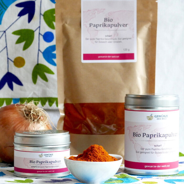 Органический порошок острой паприки 120 грамм Gewurze der Welt