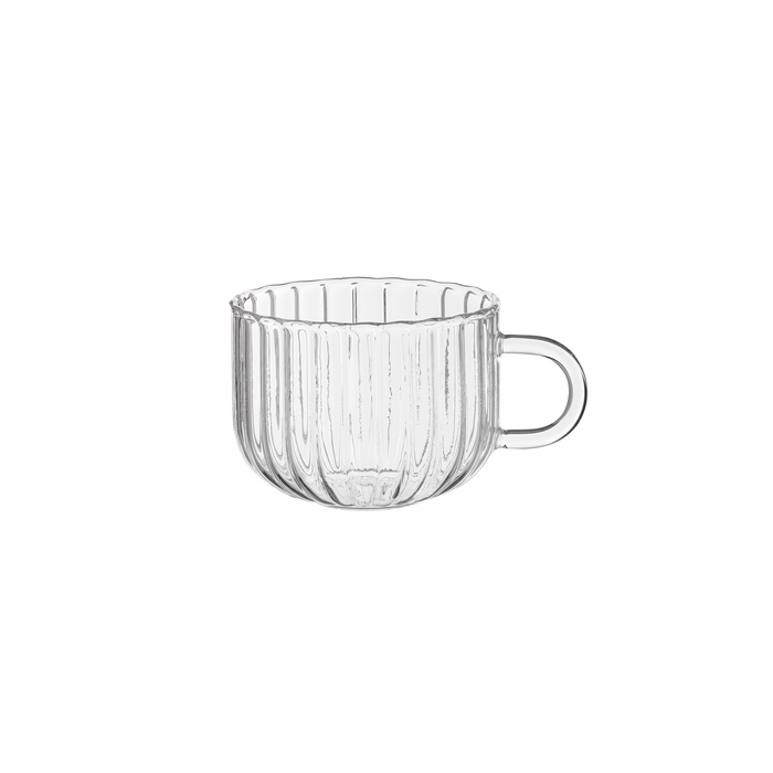 ARDESTO Набір чашок Iceberg A, 400мл, 2шт, боросилікатне скло, прозорий