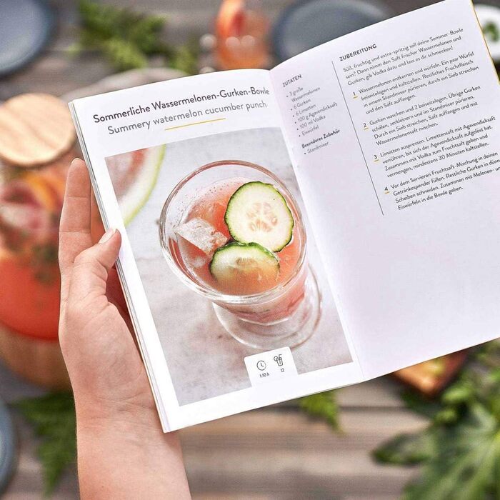 Скляний диспенсер для напоїв 5,5 л з краном та підставкою Springlane Kitchen