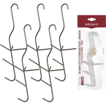 Набір гачків для коптильні з нержавіючої сталі 5 шт 20 см Browin