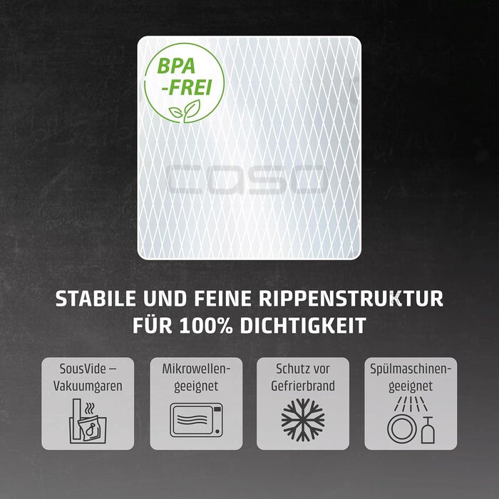 Вакуумні пакети 50 пакетів 20 x 30 см Caso