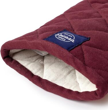 Набір з 2 кухонних рукавичок 18x30 см, каштаново-коричневий Encasa XO