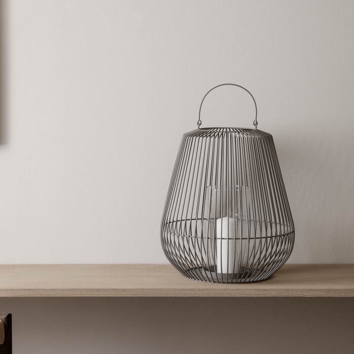 Ліхтар під свічку 45 см S White Nidea Blomus