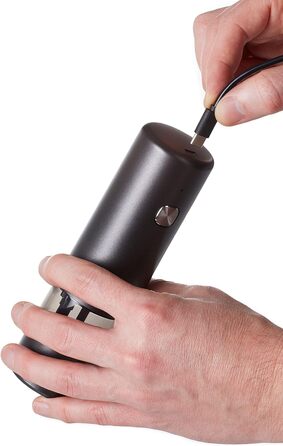 Млин для солі та перцю електричний 17 см, набір 2 предмети, світло-сірий/темно-сірий i.Mill AdHoc