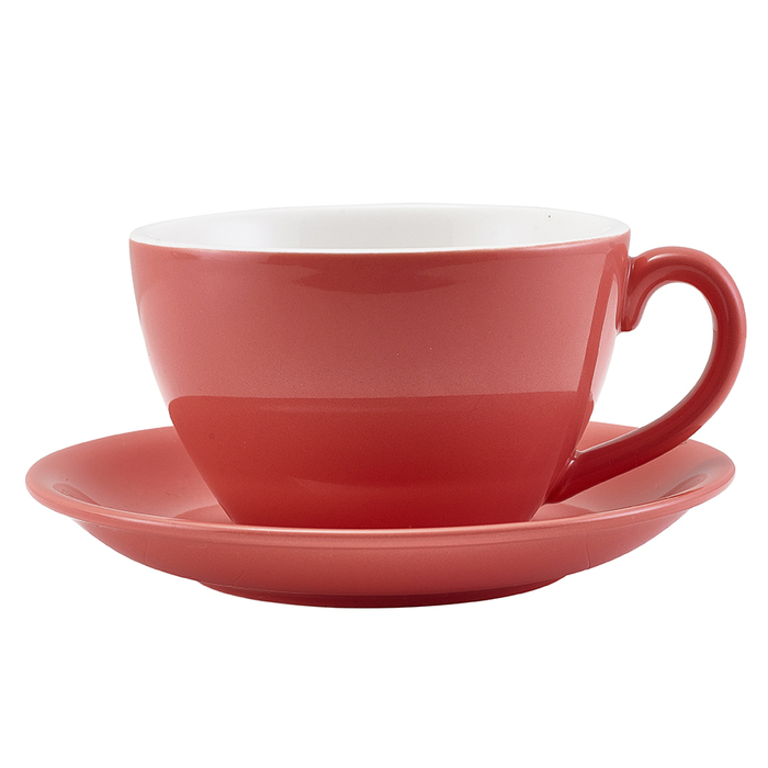 Блюдце 16 см, коралловое, Coral, Color Tea, GenWare