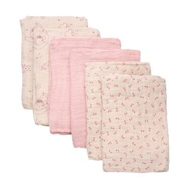 Набір із 6 тканинних/прокладок для дітей/муслінових підгузків унісекс Pippi, 65x65 см (Sheer Bliss)