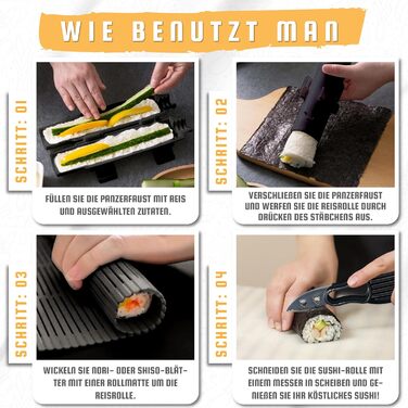 Набір для приготування суші 8 предметів Pukpu