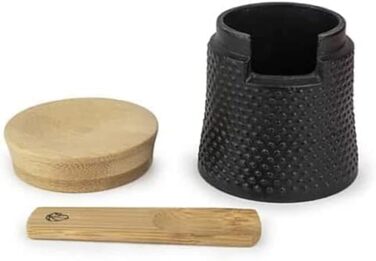 Ручний млин для перцю Peugeot Bali Fonte, класичне регулювання помелу, висота чавун, 35402 (один розмір, одинарний, чорний/натуральний)