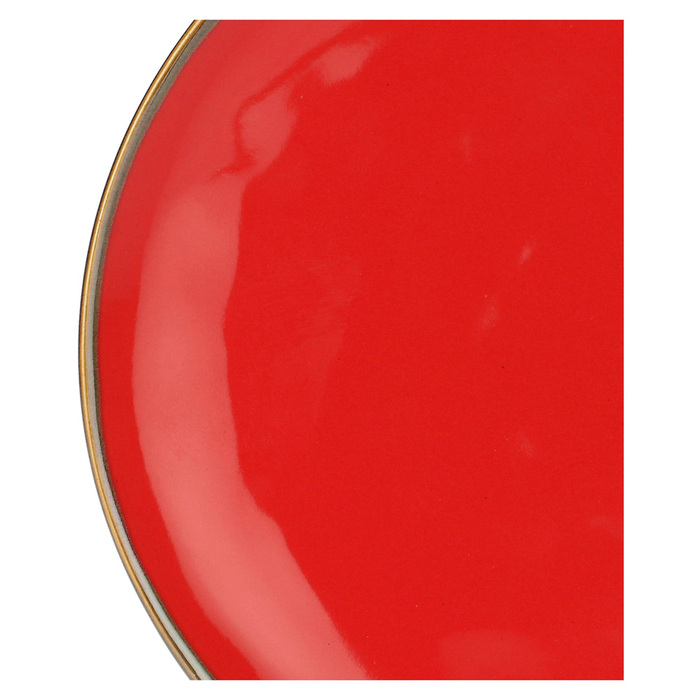 Тарілка для салата Rose&Tulpani Milano CONCERTO CORALLO, керамограніт, корал, діам. 20 см