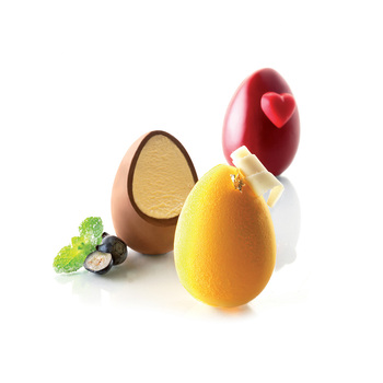 MUL3D EGG Форма силіконова об'ємна 'яйце'  51х74 мм + кришка в наборі