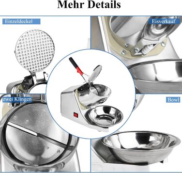 Електричний льодоподрібнювач 300 Вт Tosucs