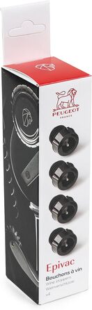 Вакуумний насос 2 винні пробки та 1 пробка для шампанського - Для консервації пляшок тихого вина та пляшок ігристого вина - Винний подарунок - Чорний (винна пробка)