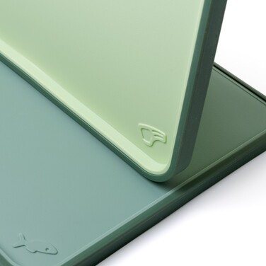 Набір з 2-х обробних дощок 38 х 28 см на підставці Fissman