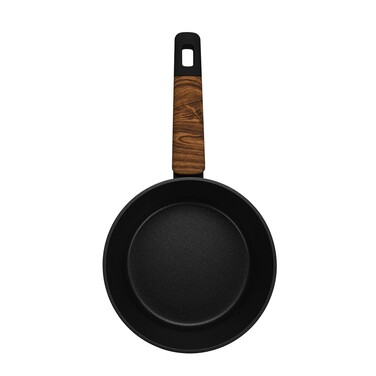 Ковш Fissman FEORELLA 16x8,5 см 1,45 л со стеклянной крышкой алюминий с антипригарным покрытием (14510)