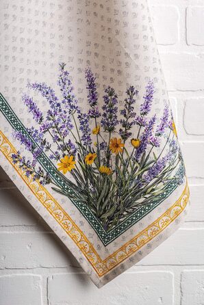 Набір із 3 багатоцільових кухонних рушників Maison d&39 Hermine Rural Christmas, 100 бавовна Барні рушники День подяки/Різдво (50 см x 70 см) (Фанні Лавандова)