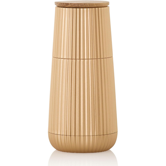 В рельефном дизайне, черно-белый, с керамической шлифовальной машиной CeraCut (черный, золотой), 150 Set Pepper and Salt Mill Scape