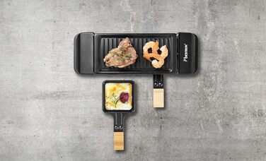 Міні-гриль із двома сковородами та двома скребками для дерева 350 Вт Bestron