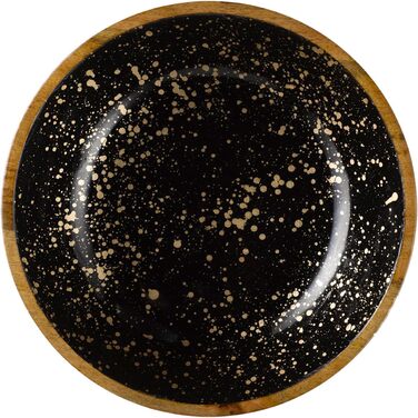 Піднос/тарілка Манго, дерево манго, внутрішнє покриття епоксидною смолою, Ø 35,5 см Ø 35,5 см, висота 2,5 см (Зоряне небо, Ø 37 см, висота 9 см), 1058