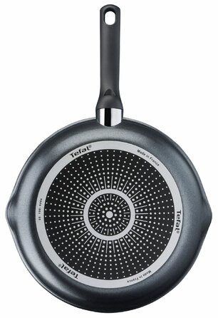Tefal Сковорода с крышкой Day by Day, 28см, с крышкой, алюминий, бакелит, стекло, черный