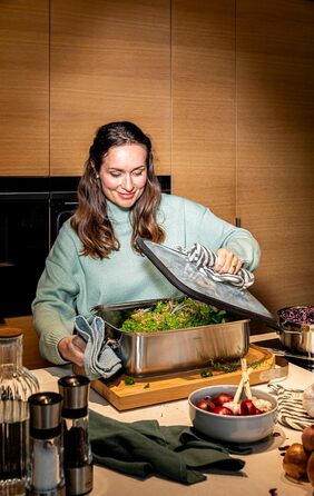 Жаровня 28 см прямокутна 9 л Silence Pro Rosle