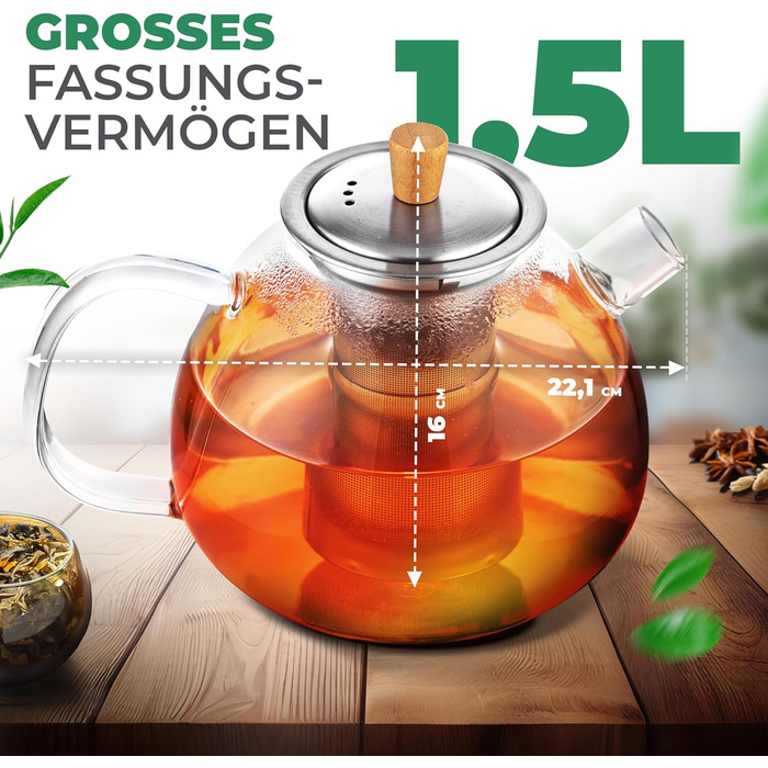 Чайник заварювальний з фільтром для чаю 1,5 л Neighbour's Friend