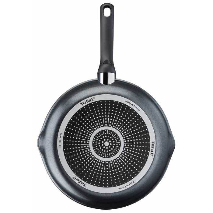 Tefal Сковорода с крышкой Day by Day, 28см, с крышкой, алюминий, бакелит, стекло, черный