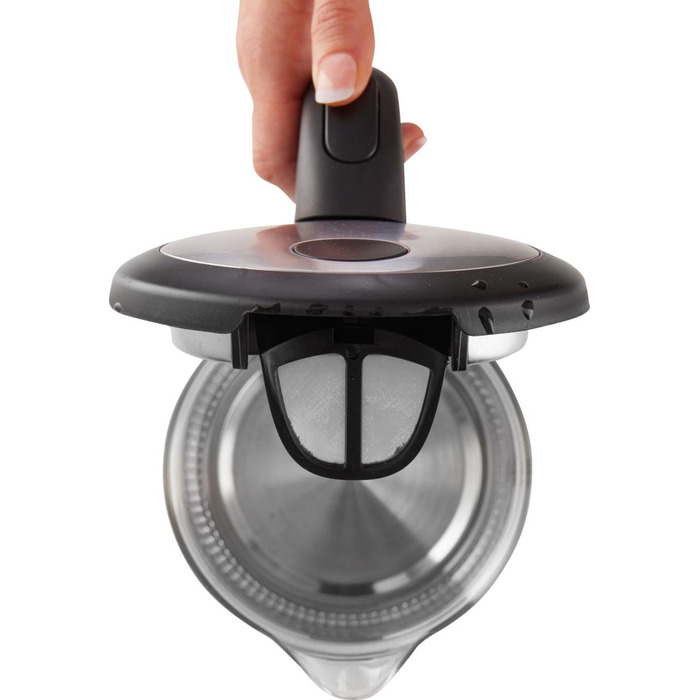 Gorenje Электрочайник 1.7л, 2,200 Вт, strix контроль, стекло, черный