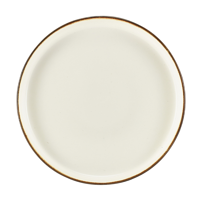 Тарілка презентаційна з бортиком двокольорова 18*2.6 см, Terra Porcelain Aqua Blue, GenWare
