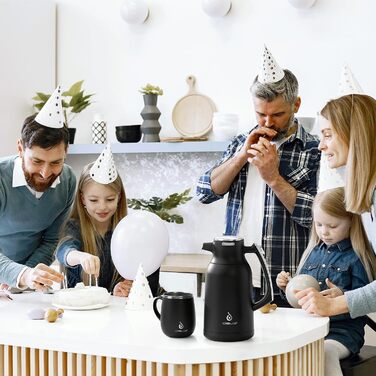 Термос-кавник 2 л, чорний Ideus