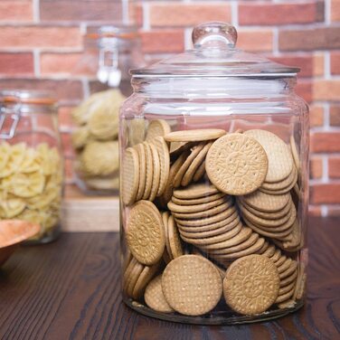 Банка для печива з кришкою, прозоре скло Olympia