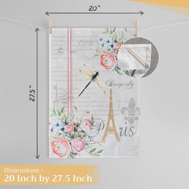 Набір із 3 багатоцільових кухонних рушників Maison d&39 Hermine Rural Christmas, 100 бавовна Барні рушники День подяки/Різдво (50 см x 70 см) (Марсове поле)