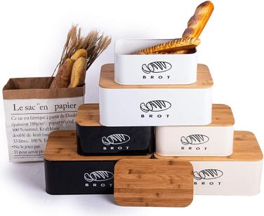 Хлібниця з кришкою 30 х 18 х 14 см бежевий Theo&Cleo