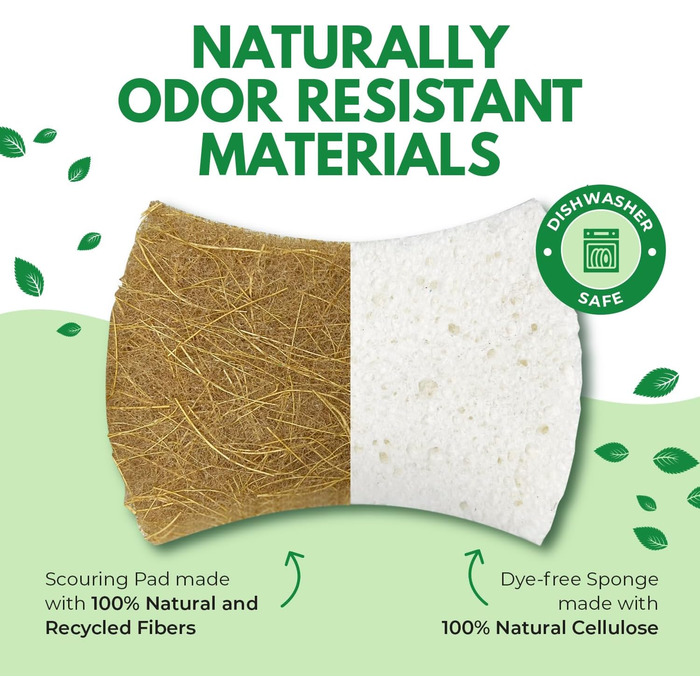 Набір з 24 біорозкладних губок для миття посуду AIRNEX