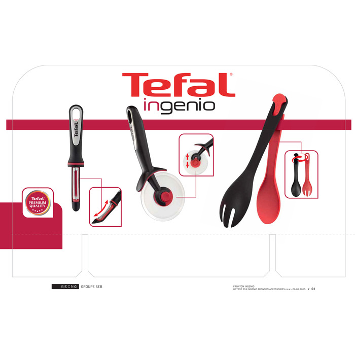 Tefal Картоплемянка Ingenio, пластик, черный
