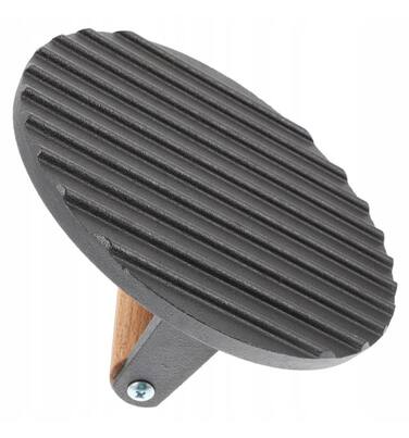 Пресс для мяса чугунный с деревянной ручкой 1 кг 17 см GRILLI