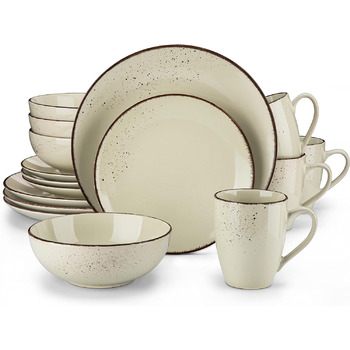 Обідній сервіз на 4 персони, 16 предметів, сірий Navia Vancasso