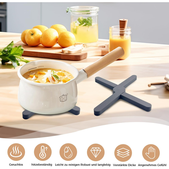 Силіконова підставка під гаряче 4 шт YunSchauen