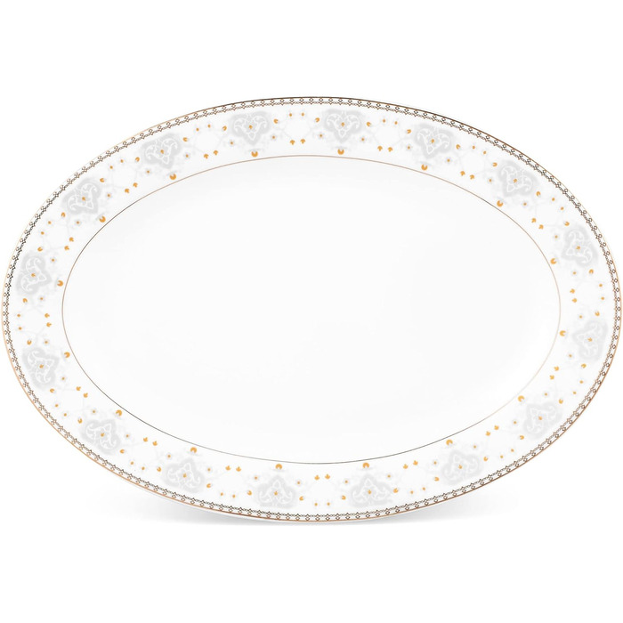 Столовий сервіз на 6 персон, 20 предметів, білий/сріблястий OSAKA MULTI CASA MEX