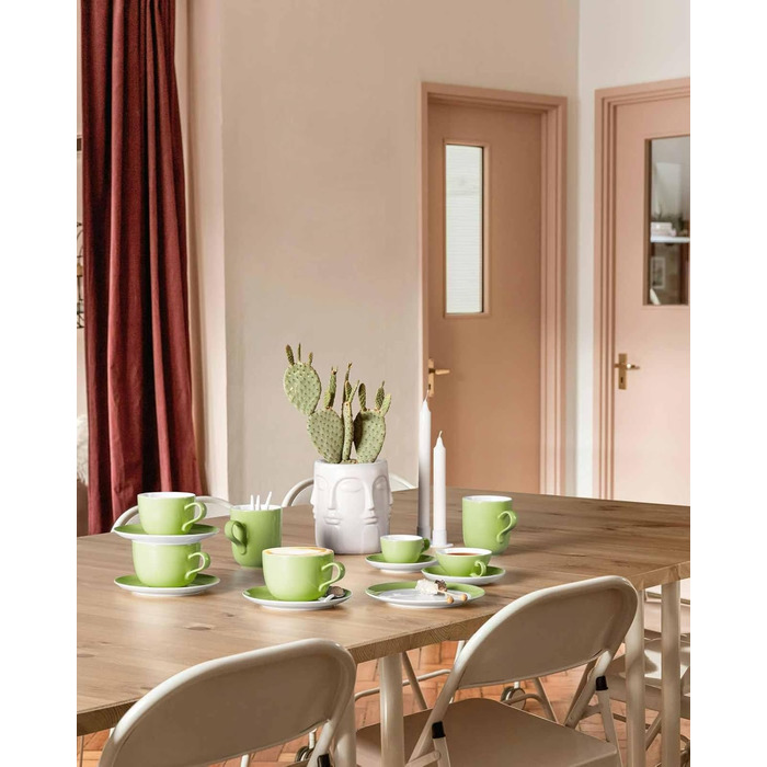 Кофейный сервиз на 6 персон, 18 предметов, салатовый Liberty Pure Colors Seltmann Weiden