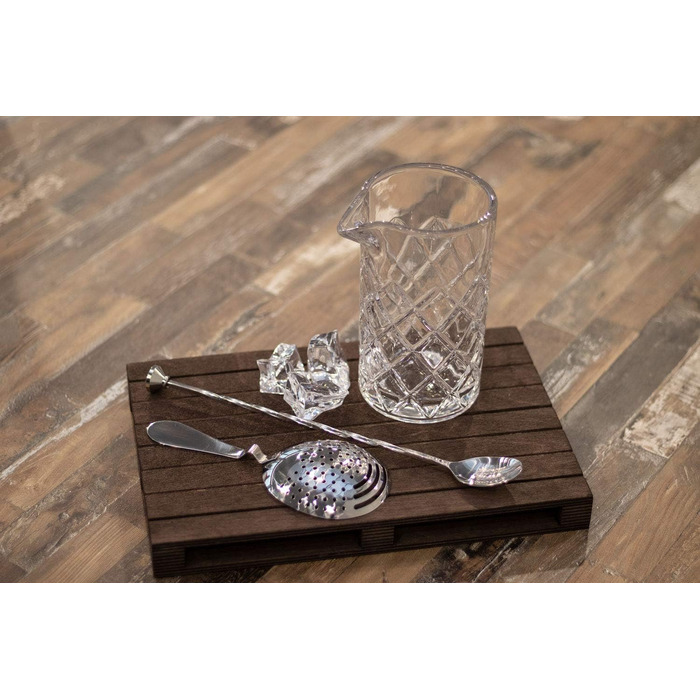 Набір для перемішування, склянка змішування 500 мл, барна ложка 27 см, ситечко/барне ситечко Buddy´s Bar