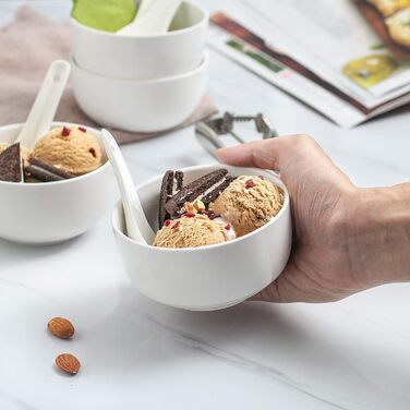 Набір з 6 мисок для супу 300 мл, білий DOWAN