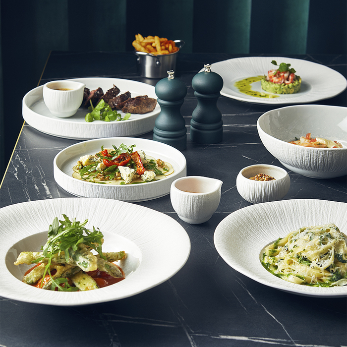 Тарілка для пасти 28 см, Incise Porcelain Lucine, GenWare