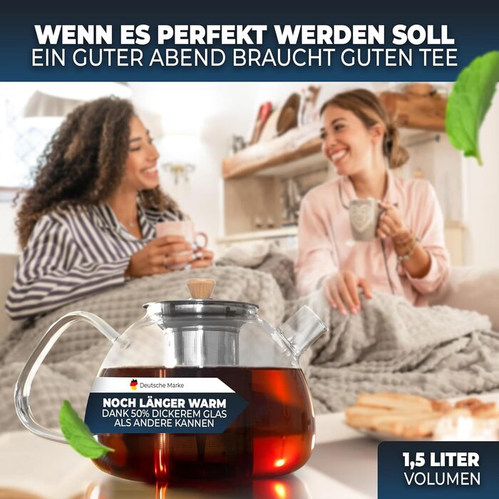 Заварювальний чайник 1,5 л із вставкою із сітчастого фільтра CLIDOR