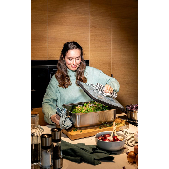 Жаровня 28 см прямокутна 9 л Silence Pro Rosle