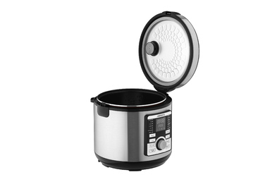 ARDESTO Мультиварка MC-P17, 860Вт, чаша-5л, электр. управление, книга рецептов, нерж. сталь+пластик, серебристая