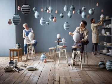 Ваза H20,5 см Omaggio Nuovo для квітів з ручним розписом (H14,5 см, червона)